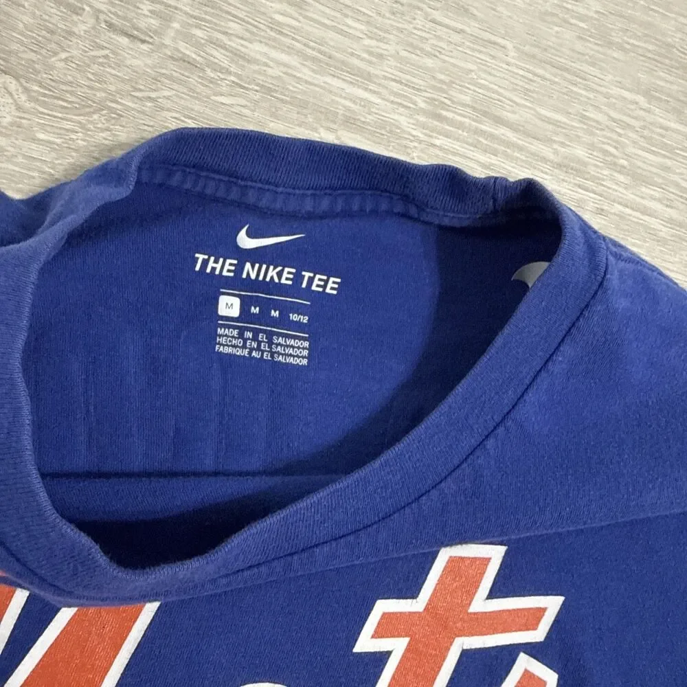 Francisco Lindor Shirt New York Mets Nike MLB Youth Medium 10 12 Blue Baseball